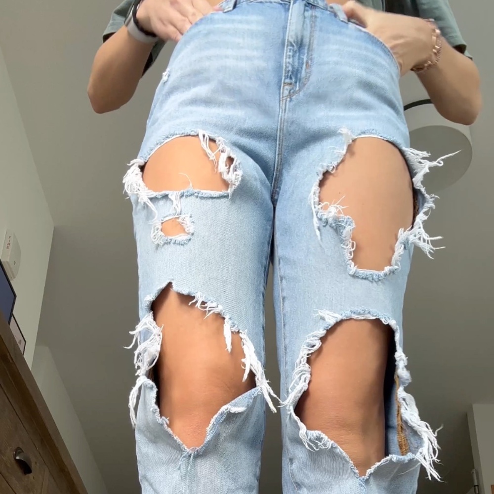 Urban Outfitters BDG Mom High Rise Holy Jeans